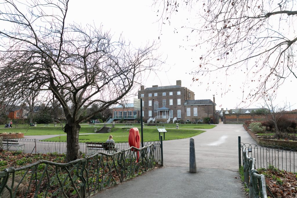 View of the rear of William Morris Gallery from Lloyd Park