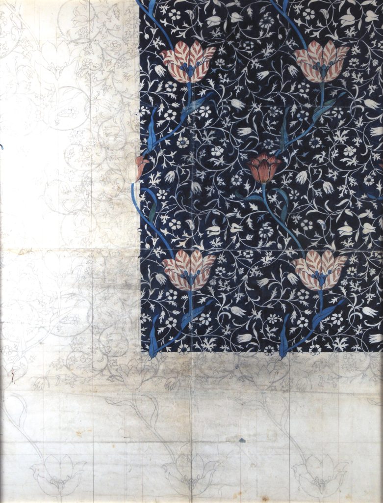 Design for ‘Medway’ printed cotton, 1885