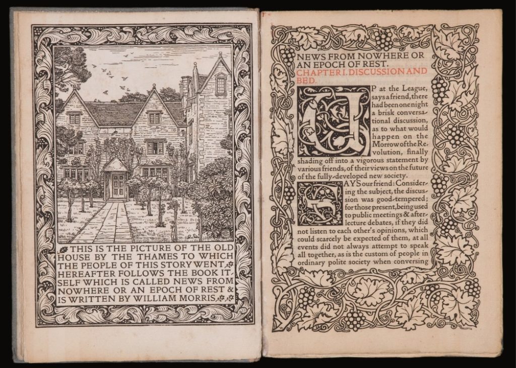 News From Nowhere: Or, An Epoch of Rest, Being Some Chapters from a Utopian Romance (1893) Kelmscott Press (1891-1898)