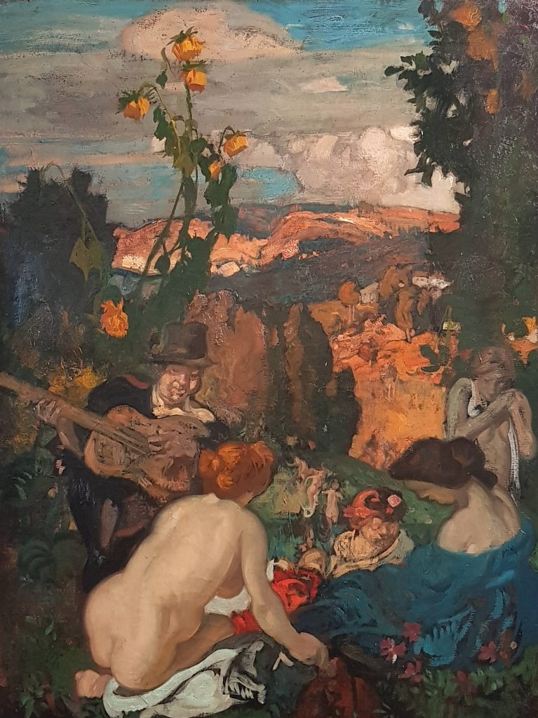 Painting of ‘The Concert Party’, before 1924