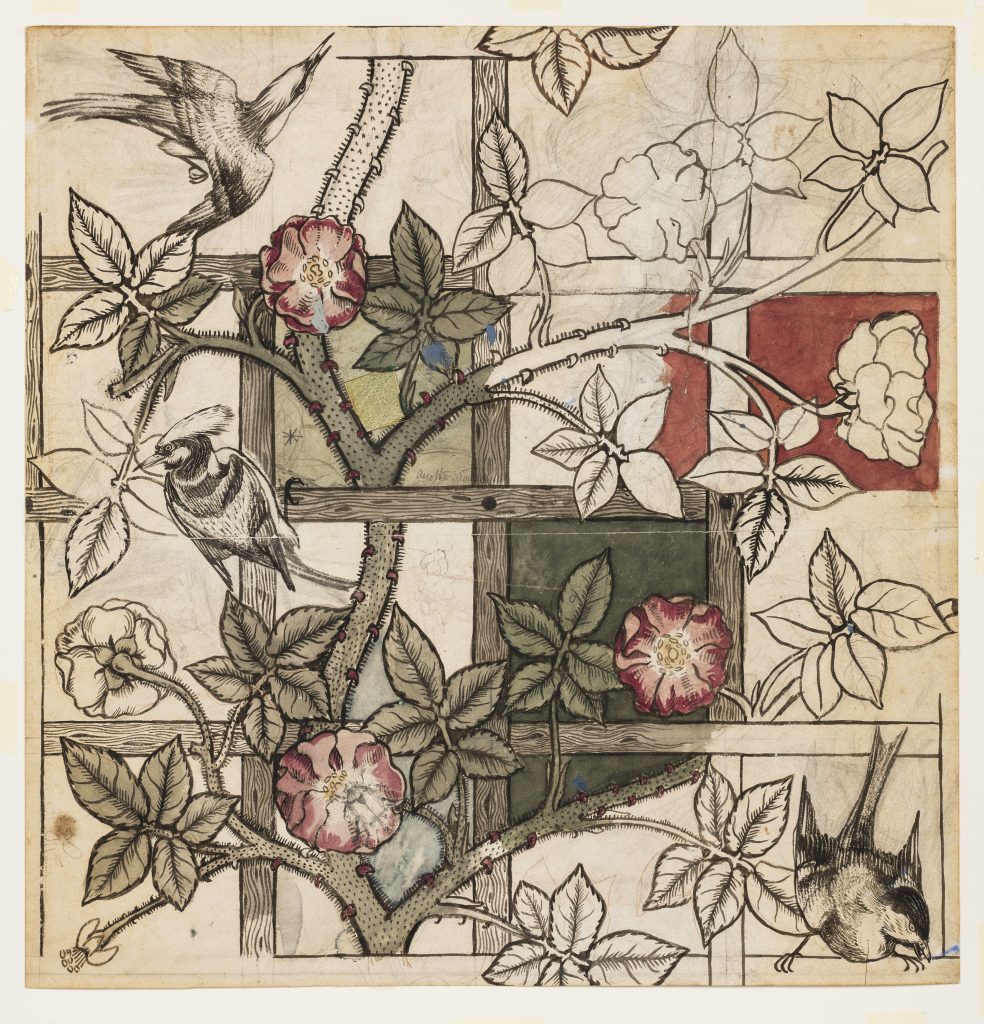 Design for Trellis Wallpaper, 1862