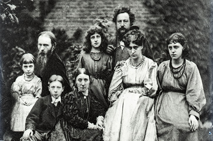 Image of William Morris with his family