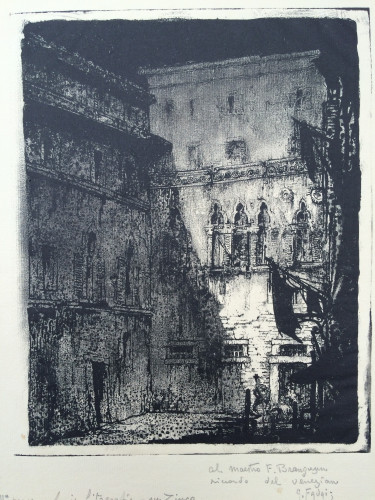 high houses on a square