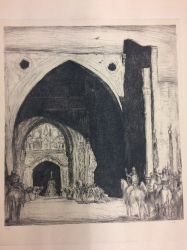 group of men on horseback