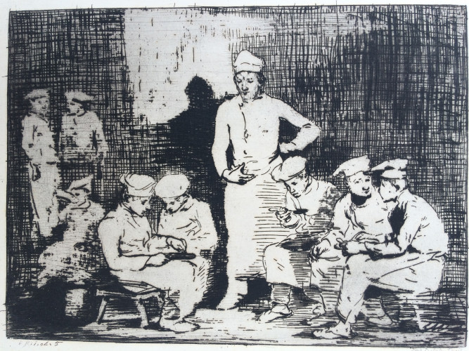 group of chefs some seated others standing