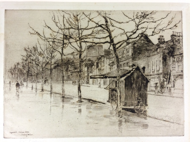 street scene lined with trees