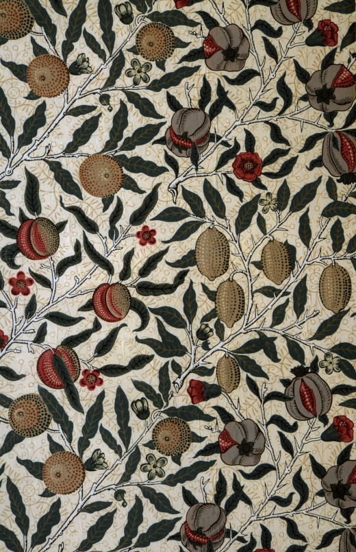 Fruits including pomegranates and lemons
