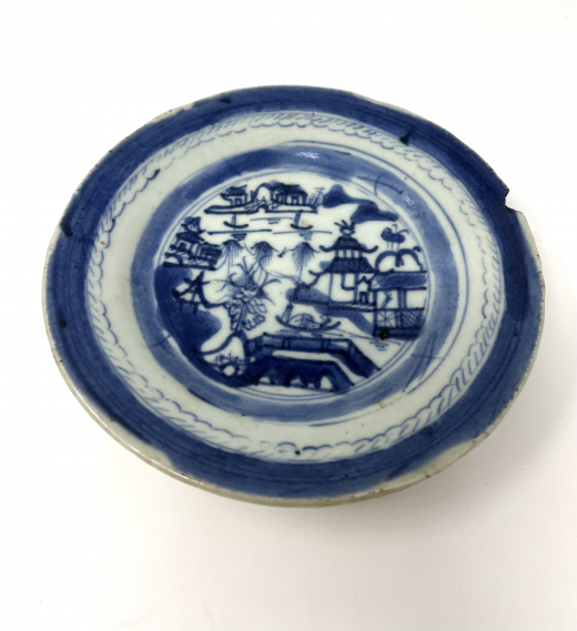 Tea Plate owned by Mrs Jane morris